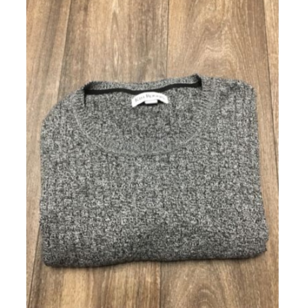 Kim Rogers Gray & Black Ribbed Sweater - Picture 5 of 5